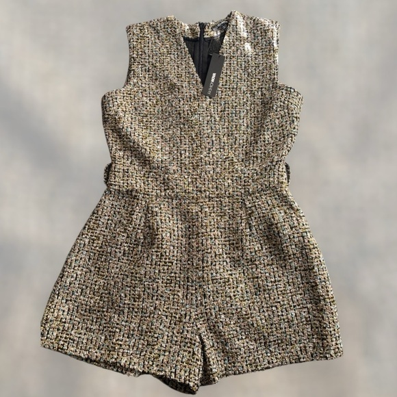 Fashion Nova Leslie Tweed Romper - Picture 5 of 9